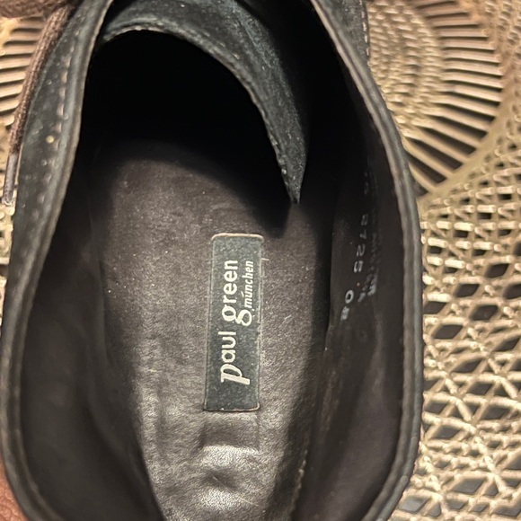 Paul Green Dark Purple Lace-Up Boots - Picture 5 of 9